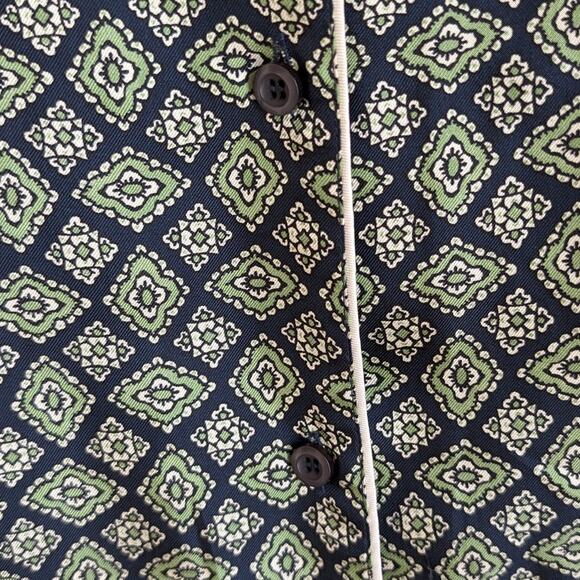 Prada Silk Patterned Long Sleeve Blouse Straight Fit Shirt, size IT 42/US 6 - Picture 5 of 13